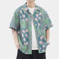 Shirts Heren*Victor - Trendy Hawaii Zomer Shirt voor Mannen