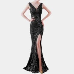 Jurken & Jumpsuits Dames*Vien - Luxueuze damesjurk met kant voor de zomer