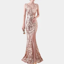 Jurken & Jumpsuits Dames*Vien - Luxueuze damesjurk met kant voor de zomer