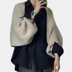 Truien & Vesten Dames*VIKA - Comfortabele Zomerse Trui voor Dames Khaki