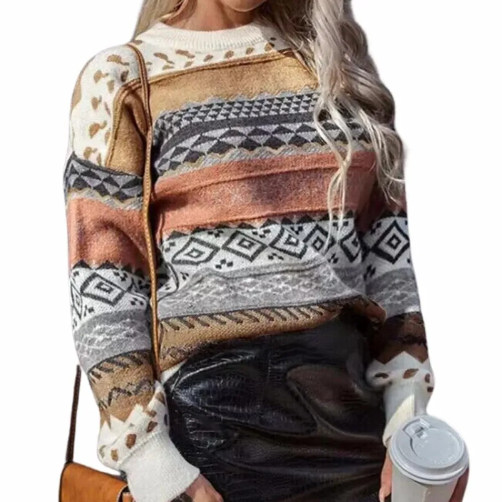 Truien & Vesten Dames*Vintage gestreepte damestrui voor de zomer