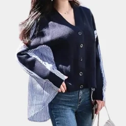 Topjes & Shirts Dames*WALBURGA - Trendy Zomerse Shirt Met Lange Mouwen voor Dames