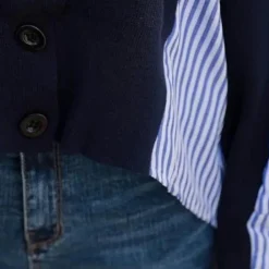 Topjes & Shirts Dames*WALBURGA - Trendy Zomerse Shirt Met Lange Mouwen voor Dames