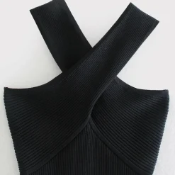 Topjes & Shirts Dames*WAVERLY - Elegante zomertop met gekruiste band Zwart