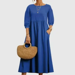 Jurken & Jumpsuits Dames*WEGAHTA - Stijlvolle lange zomerjurk