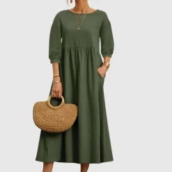 Jurken & Jumpsuits Dames*WEGAHTA - Stijlvolle lange zomerjurk