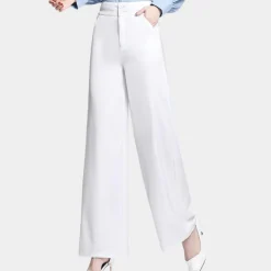 Broeken & Rokken Dames*Weronika - Elegante Hoge Taille Broek met Wijde Pijpen voor Dames - Zomerse Stijl