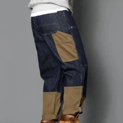 Broeken Heren*Wilfried - Losvallende denim heren jeans voor de zomer Blauw