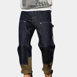 Broeken Heren*Wilfried - Losvallende denim heren jeans voor de zomer Blauw