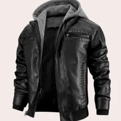 Leren Jassen Heren|Jassen Heren*Yannick - Klassiek herenjack met capuchon voor de zomer