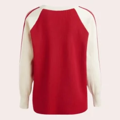 Truien & Vesten Dames*Yaretzi - Trendy Sterrenprint Zomerse Trui voor Dames Rood