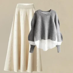 Sets Dames*Ysolde - Stijlvolle gebreide damesset voor de zomer