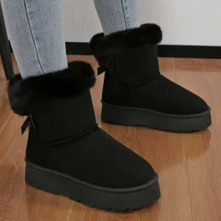 Damesschoenen*ZAARA - Hoge winterlaarzen met dikke zool