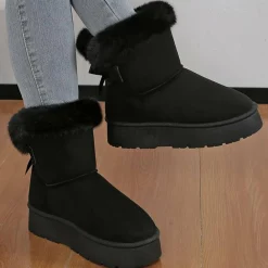 Damesschoenen*ZAARA - Hoge winterlaarzen met dikke zool