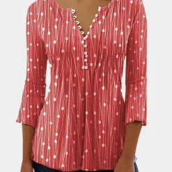 Blazers & Blouses Dames*Zara - Luchtige damesblouse met stippen voor de zomer