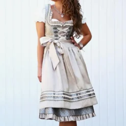 Jurken & Jumpsuits Dames*Zelie - Exclusieve Traditionele Zomer Oktoberfest Jurk voor Dames met Schort