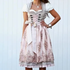 Jurken & Jumpsuits Dames*Zelie - Exclusieve Traditionele Zomer Oktoberfest Jurk voor Dames met Schort