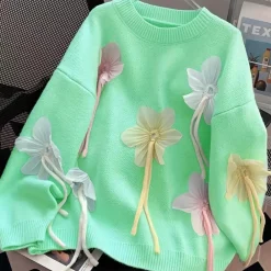 Truien & Vesten Dames*ZITA - Luchtige Zomertrui voor Dames Lichtgroen