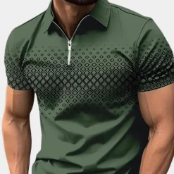 Shirts Heren*Zomerse bedrukte polo voor heren