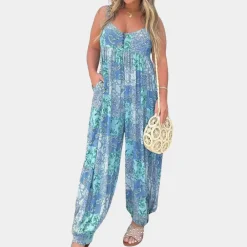 Jurken & Jumpsuits Dames*Zomerse dames jumpsuit in boho-stijl