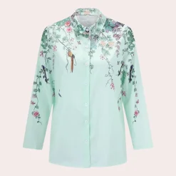 Topjes & Shirts Dames*Zomerse gebloemde damesblouse
