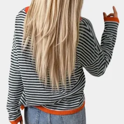 Truien & Vesten Dames*Zomerse klassieke gestreepte damestrui