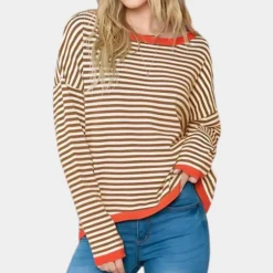 Truien & Vesten Dames*Zomerse klassieke gestreepte damestrui