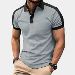 Shirts Heren*Zomerse polo met korte mouwen voor heren