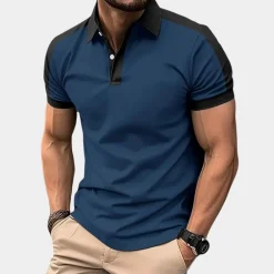 Shirts Heren*Zomerse polo met korte mouwen voor heren
