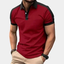 Shirts Heren*Zomerse polo met korte mouwen voor heren