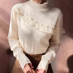 Truien & Vesten Dames*Zuleika - Vrouwen Stijlvolle Zomerse Trui met Kralen Wit