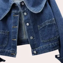 Jassen Dames*ZURI - Modieus Zomer Spijkerjack voor Dames Blauw